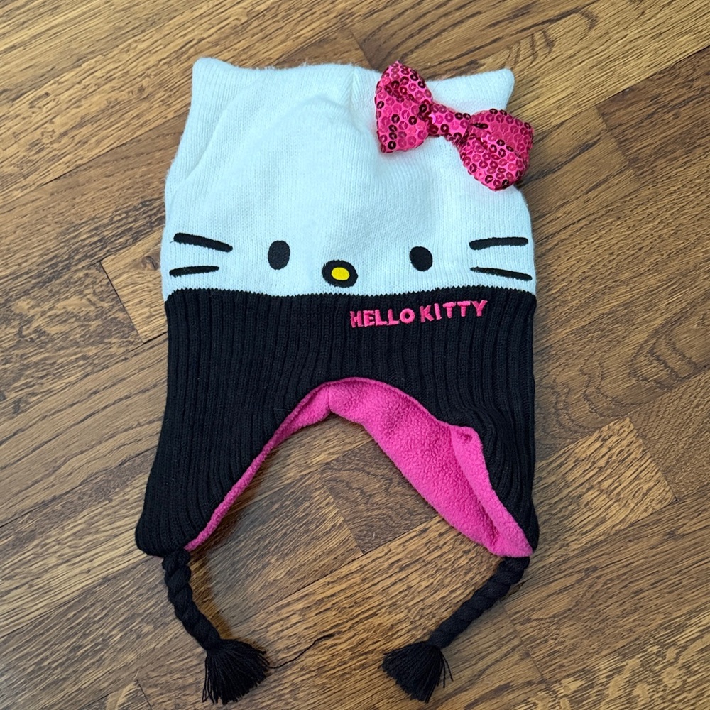 Hello Kitty White and Pink Kids Hat